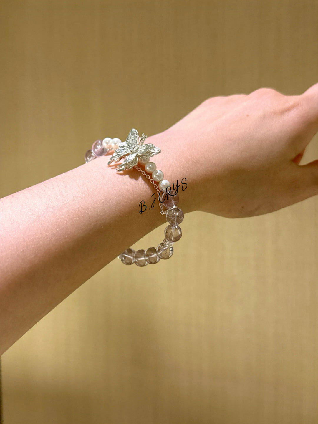 Amethyst & Shell Pearl Bracelet