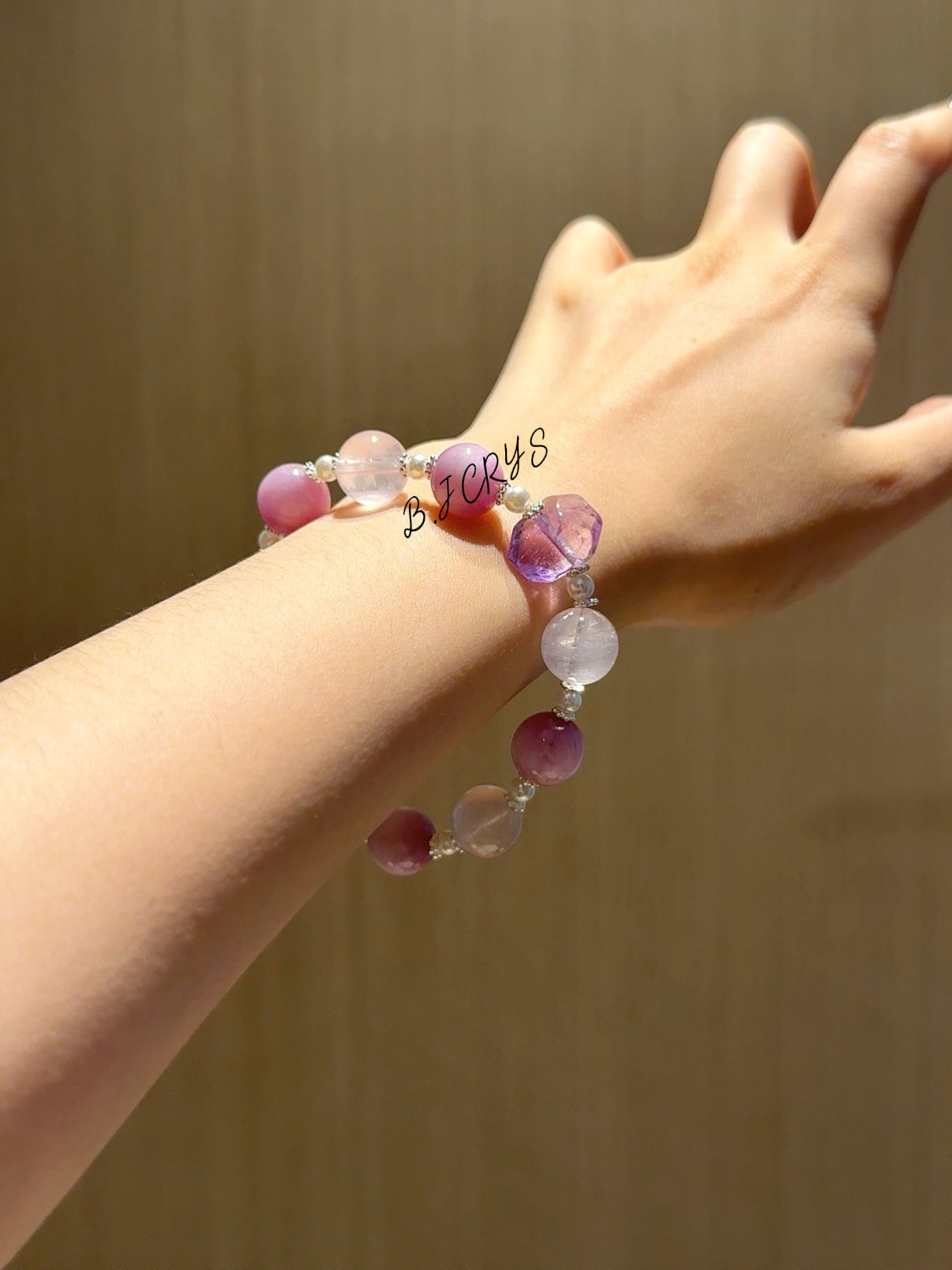 Kunzite & Amethyst Bracelet
