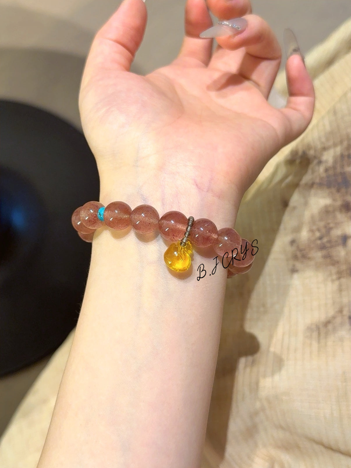 Strawberry Quartz Bracelet