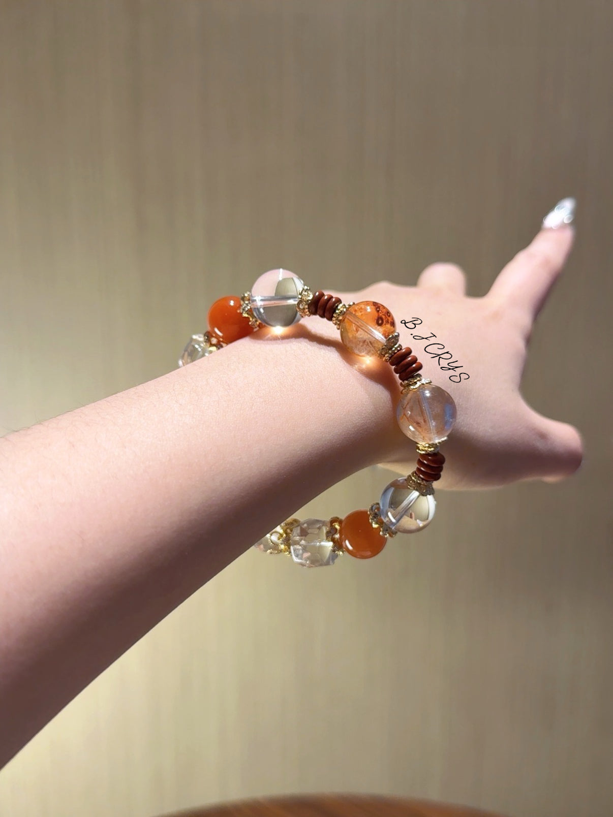 White Hematoid Quartz Bracelet