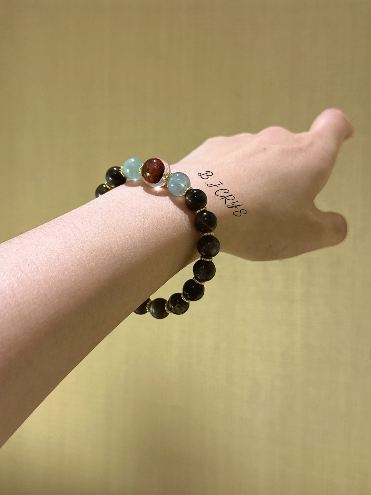 Golden Aquamarine Bracelet