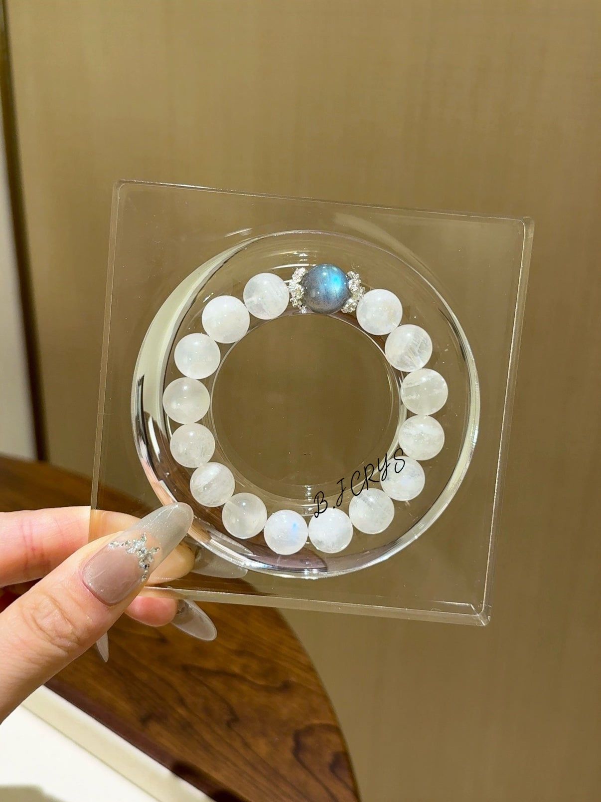 Blue Moonstone & Gray Moonstone Bracelet