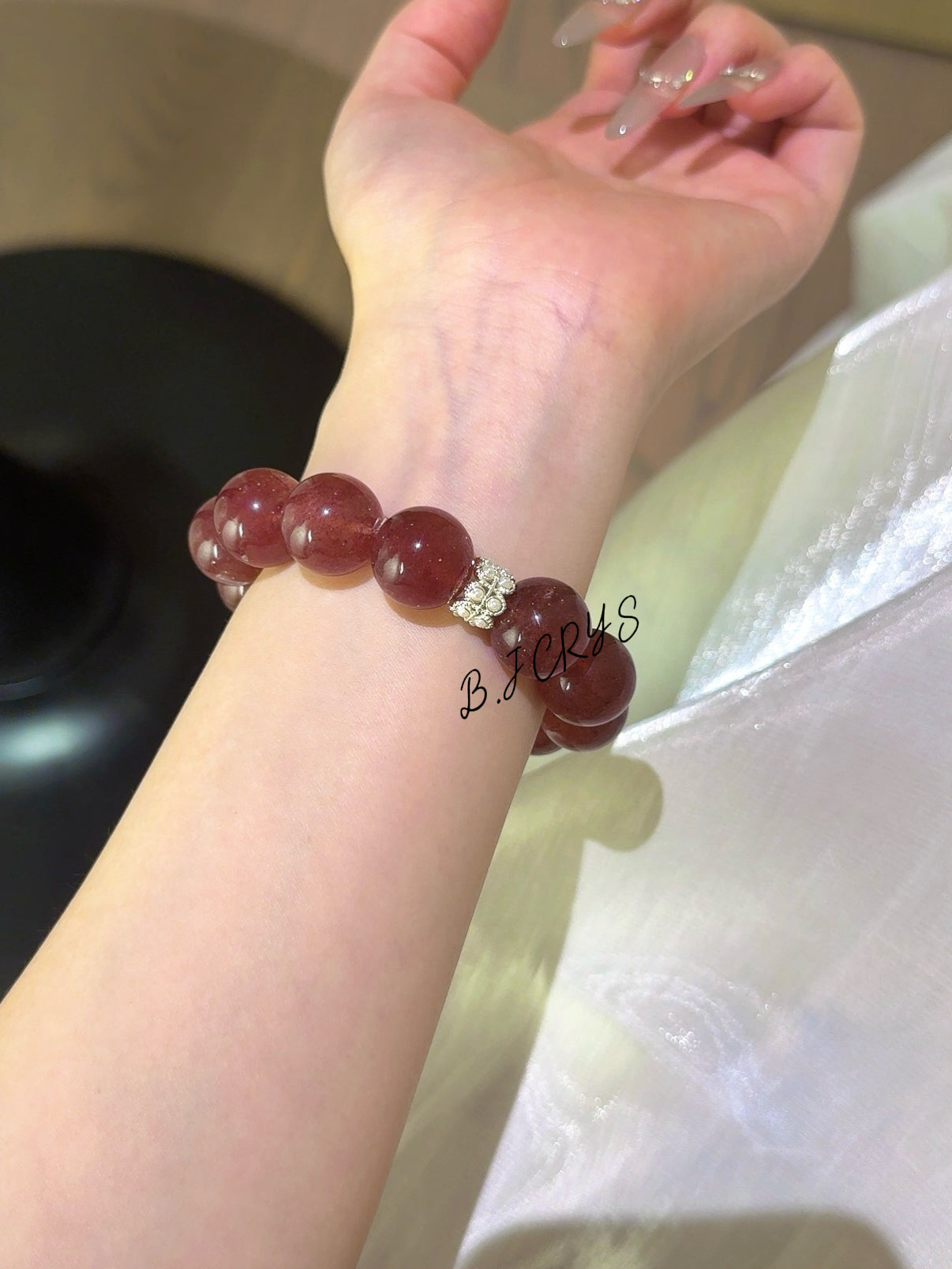 Strawberry Quartz Bracelet