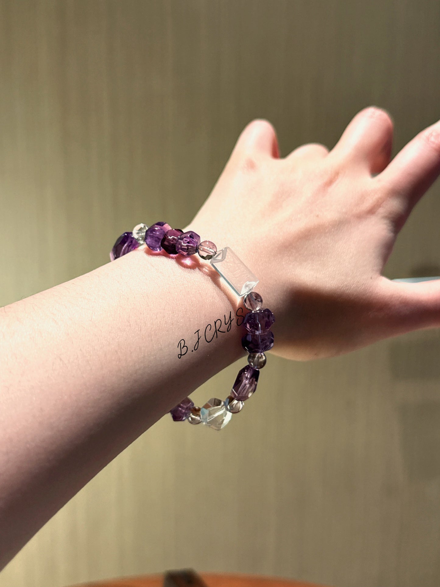 Faceted Amethyst Bracelet