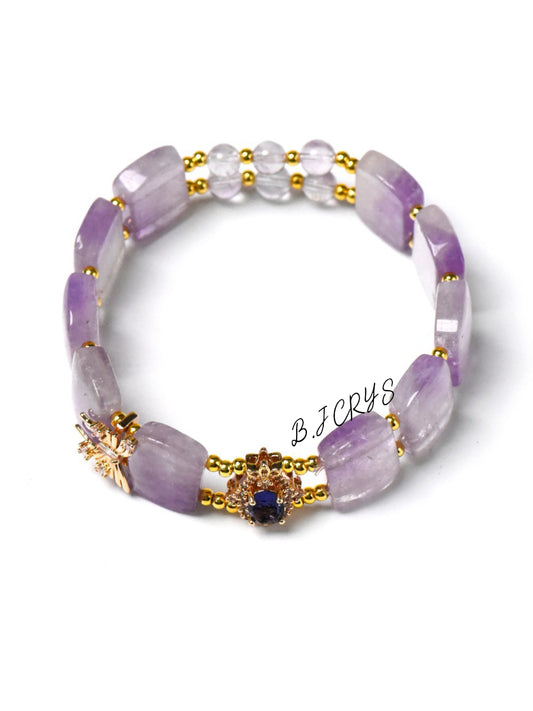 Amethyst Slab Bracelet