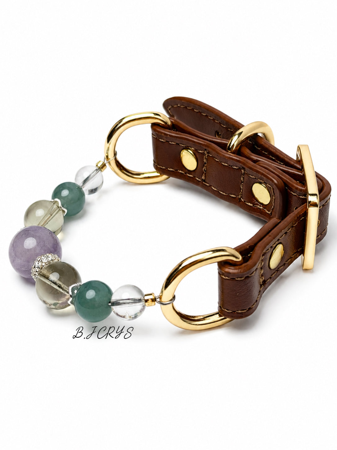 Amethyst Citrine Hetian Jade Pet Collar