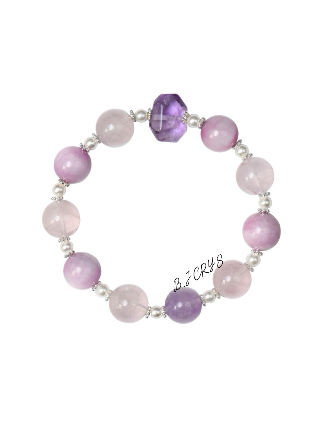 Kunzite & Amethyst Bracelet