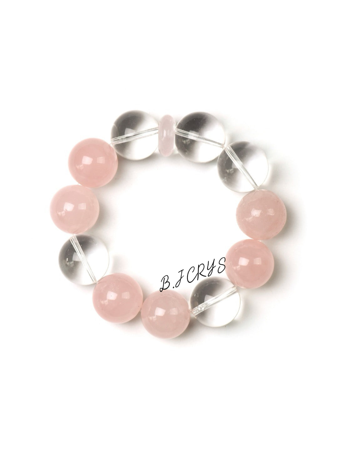 Rose Quartz & Clear Quartz Bracelet