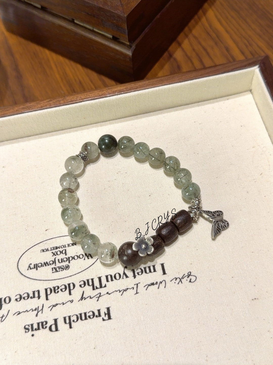Green Phantom & Agarwood Bracelet