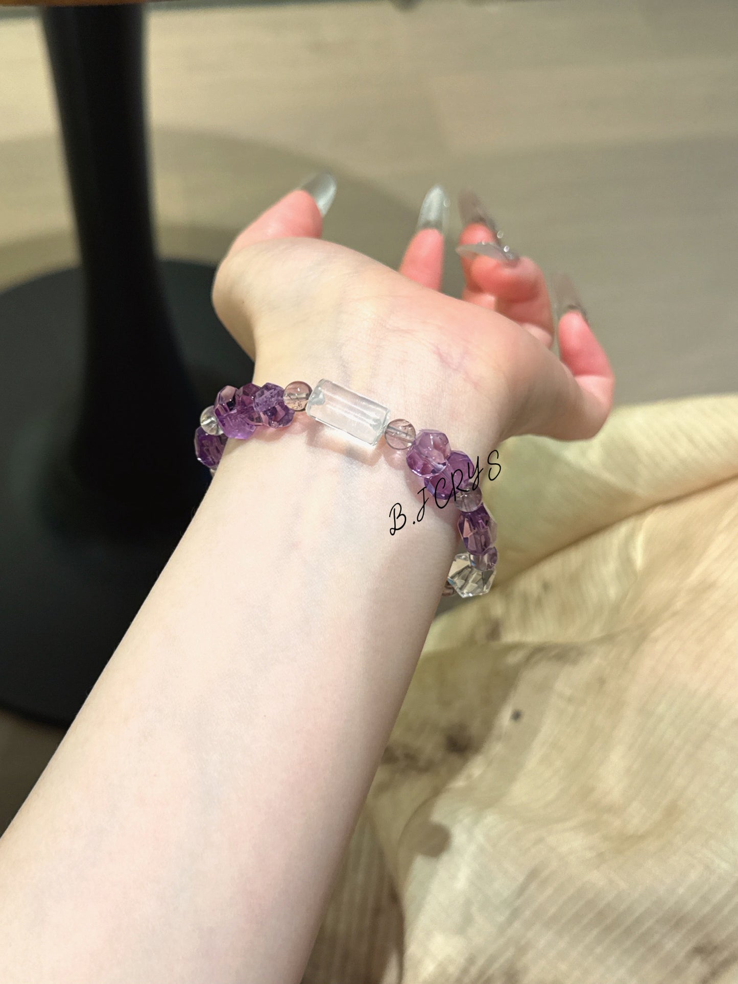 Faceted Amethyst Bracelet