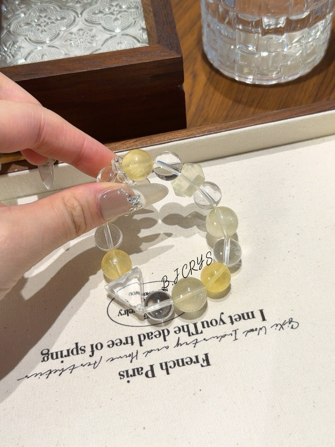 Citrine & Yellow Fluorite Bracelet
