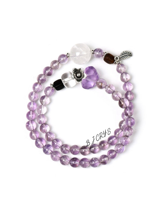 Amethyst Multi-loop Bracelet