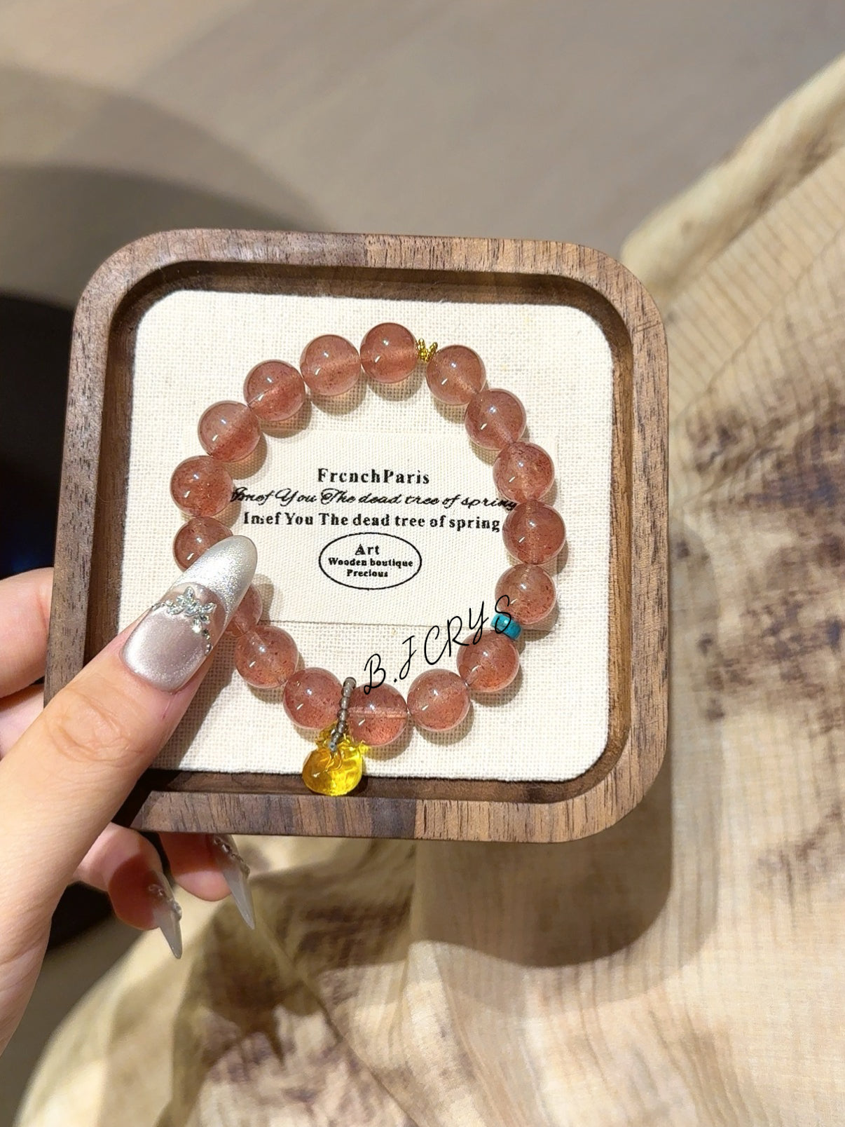 Strawberry Quartz Bracelet