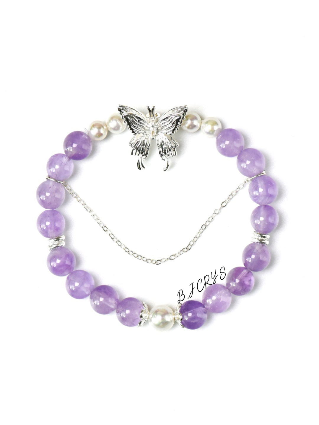 Amethyst & Shell Pearl Bracelet