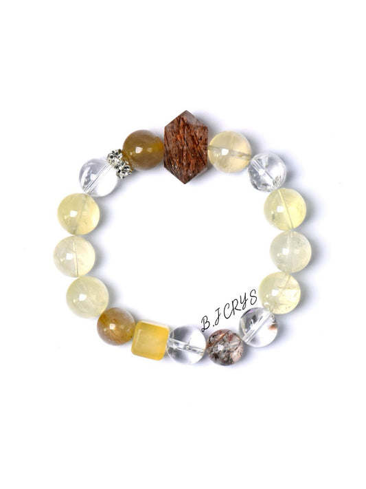 Yellow Mixed Gemstone Bracelet
