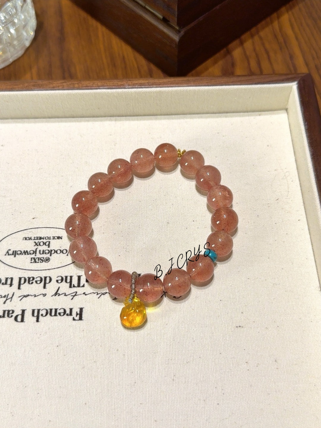Strawberry Quartz Bracelet