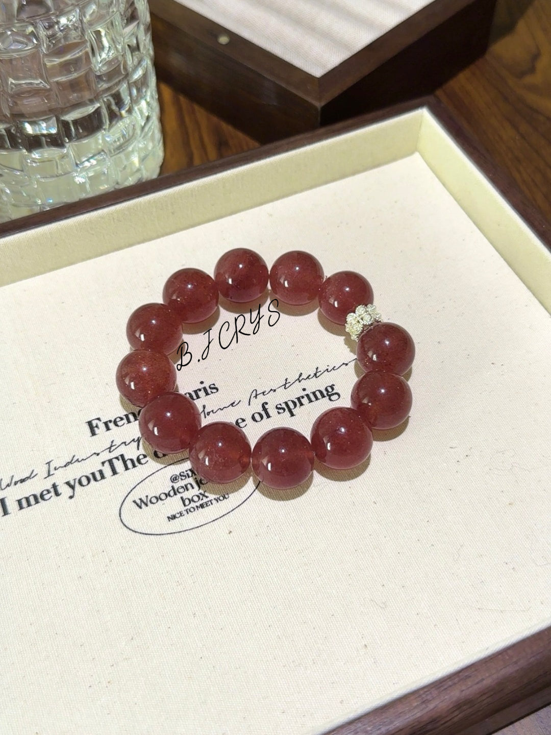 Strawberry Quartz Bracelet