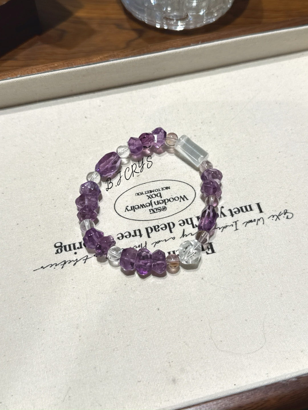 Faceted Amethyst Bracelet