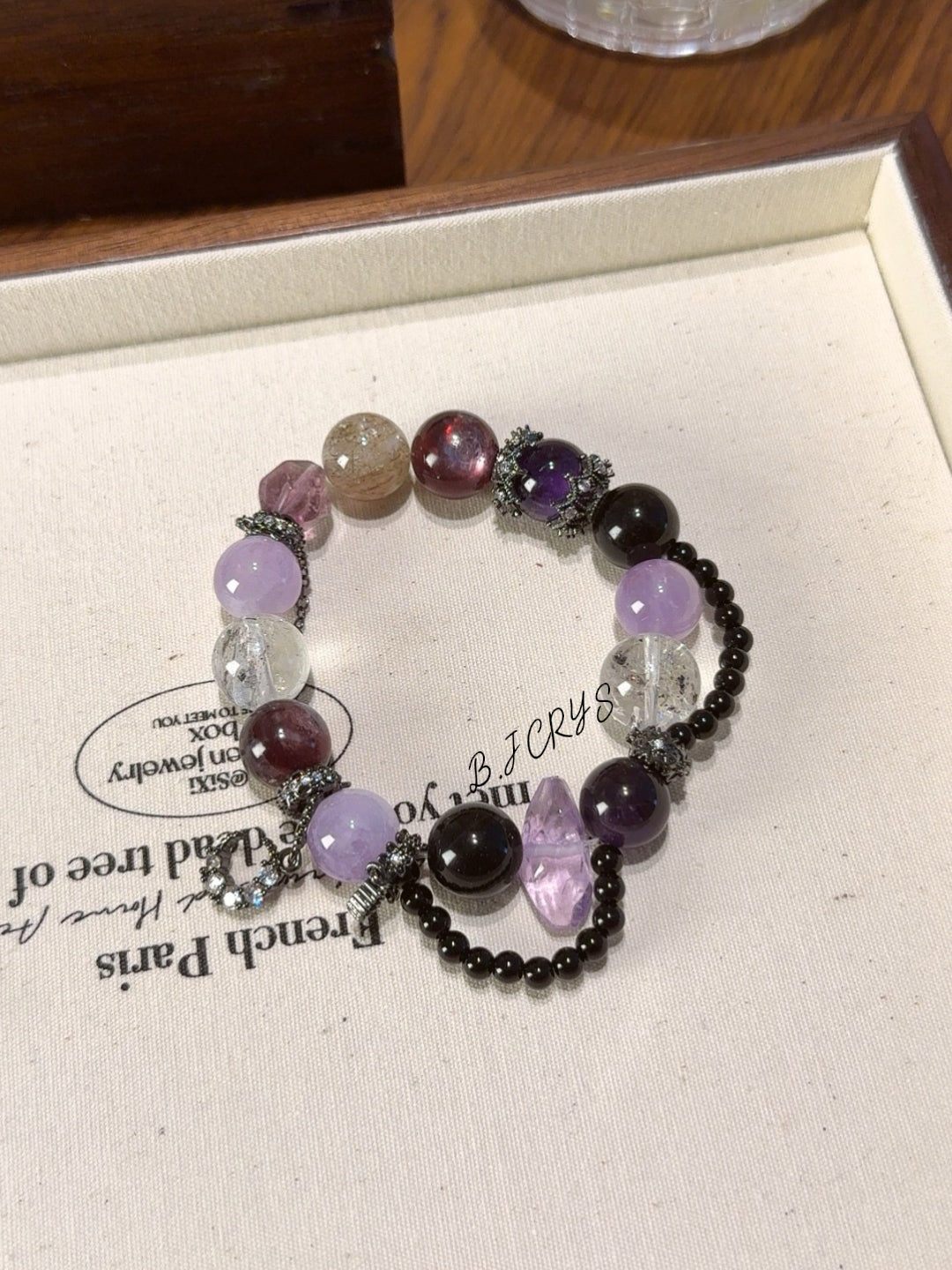 Purple Mixed Gem Spectrolite Bracelet