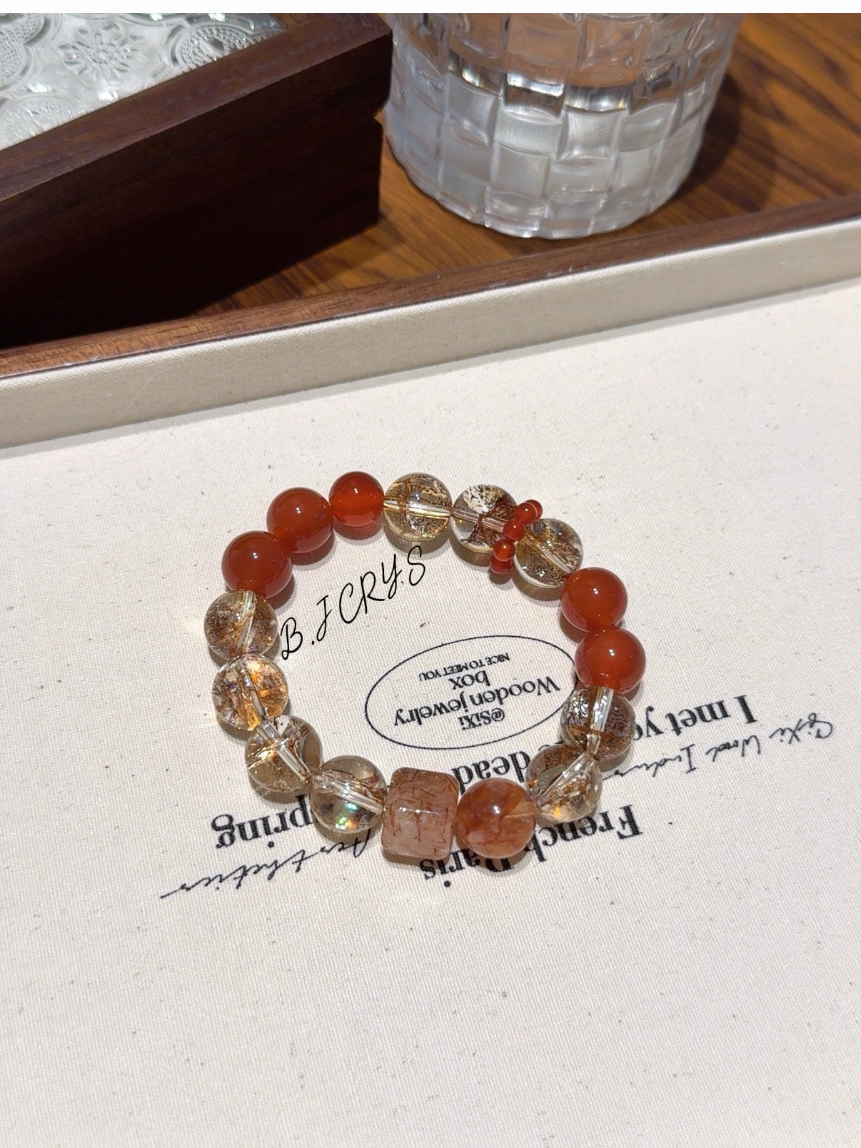White Hematoid Quartz Bracelet