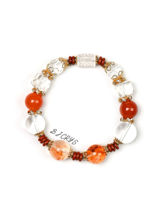 White Hematoid Quartz Bracelet