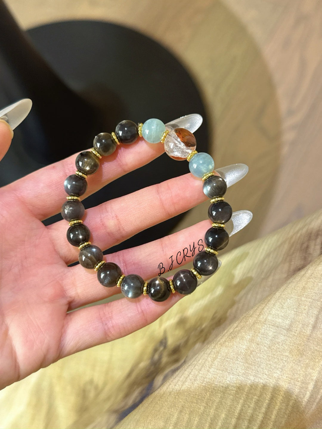 Golden Aquamarine Bracelet