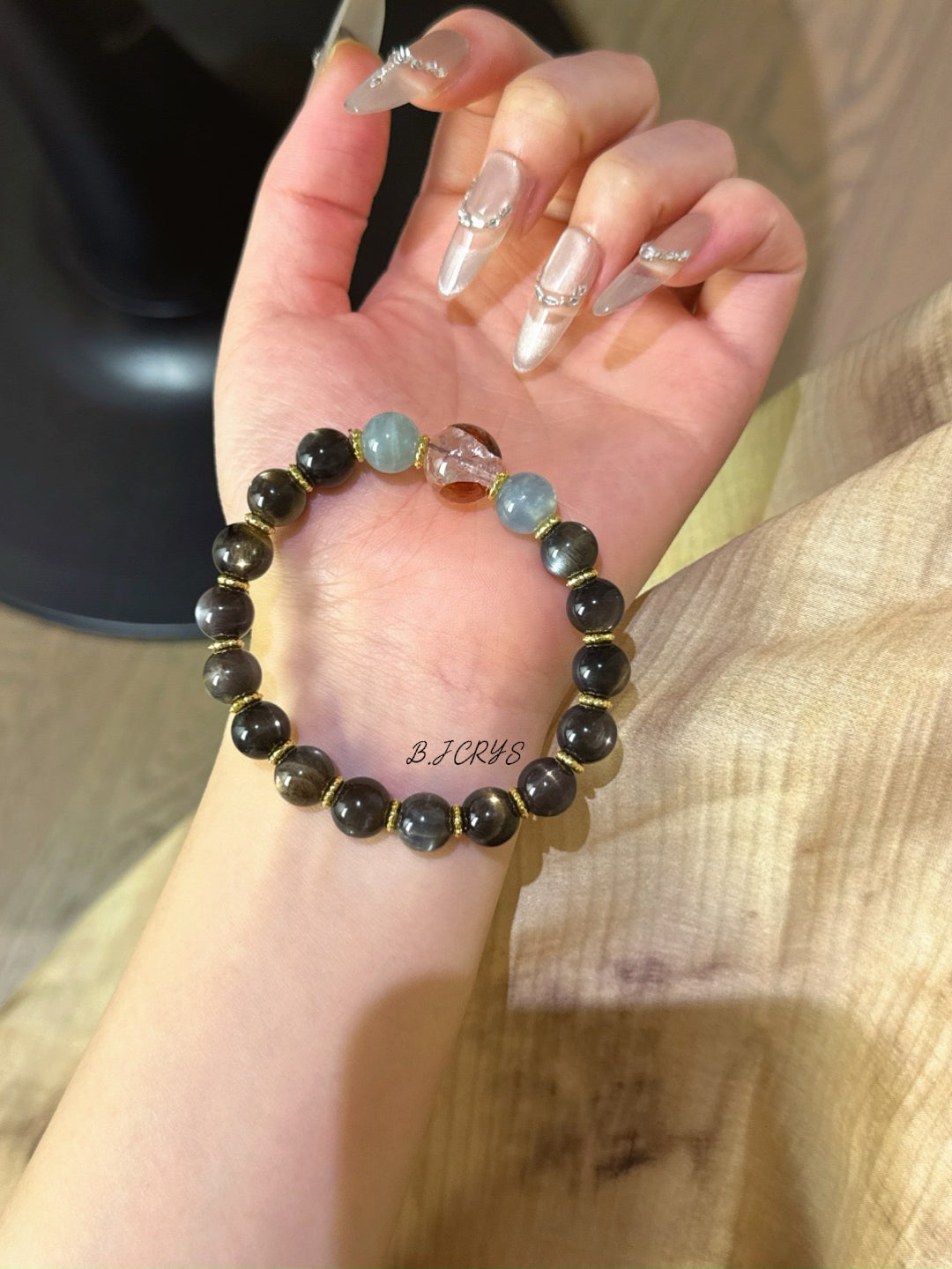 Golden Aquamarine Bracelet
