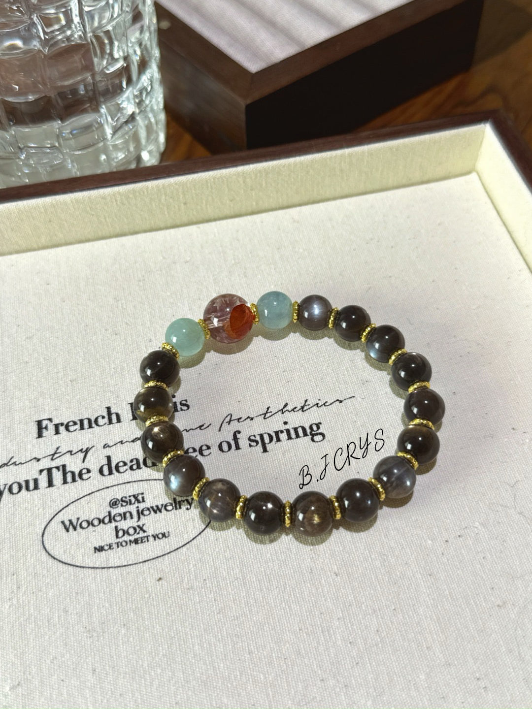 Golden Aquamarine Bracelet