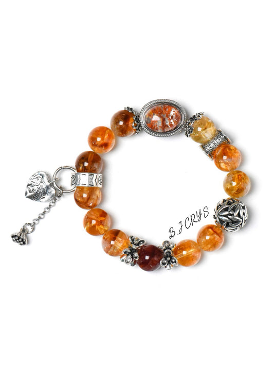 Yellow Crystal Phantom Bracelet