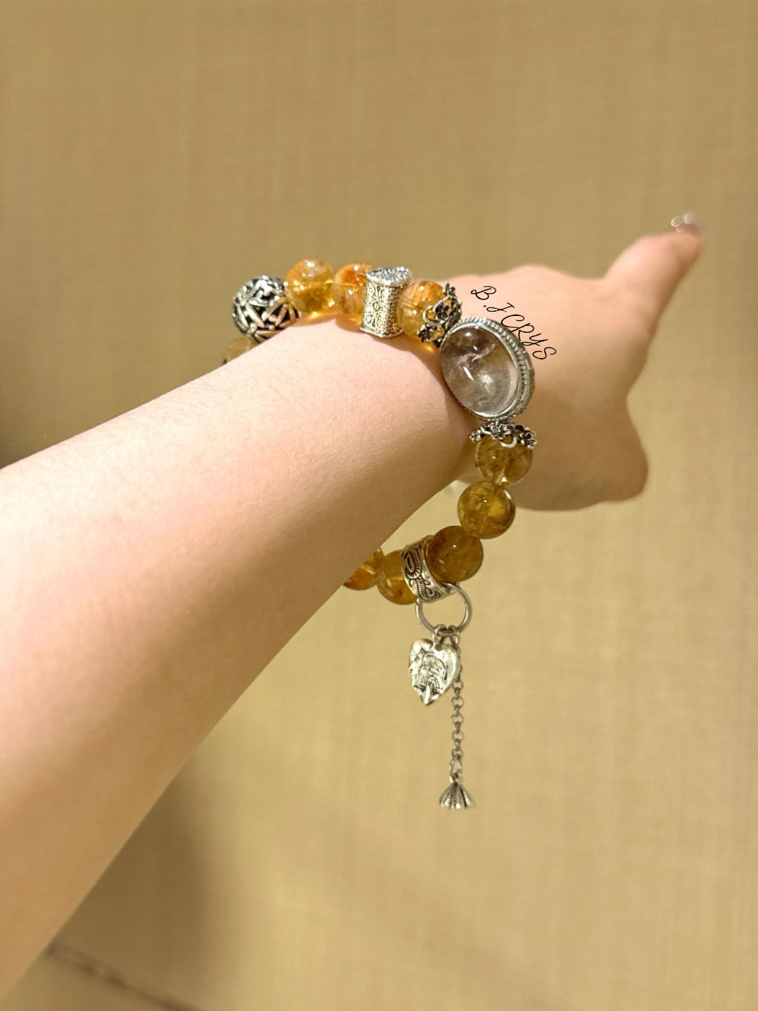 Yellow Crystal Phantom Bracelet