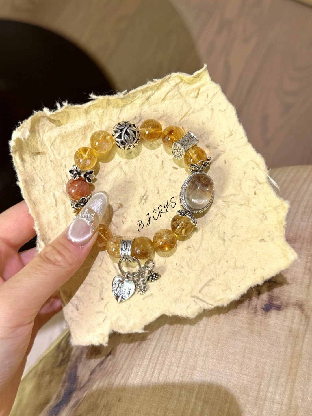 Yellow Crystal Phantom Bracelet