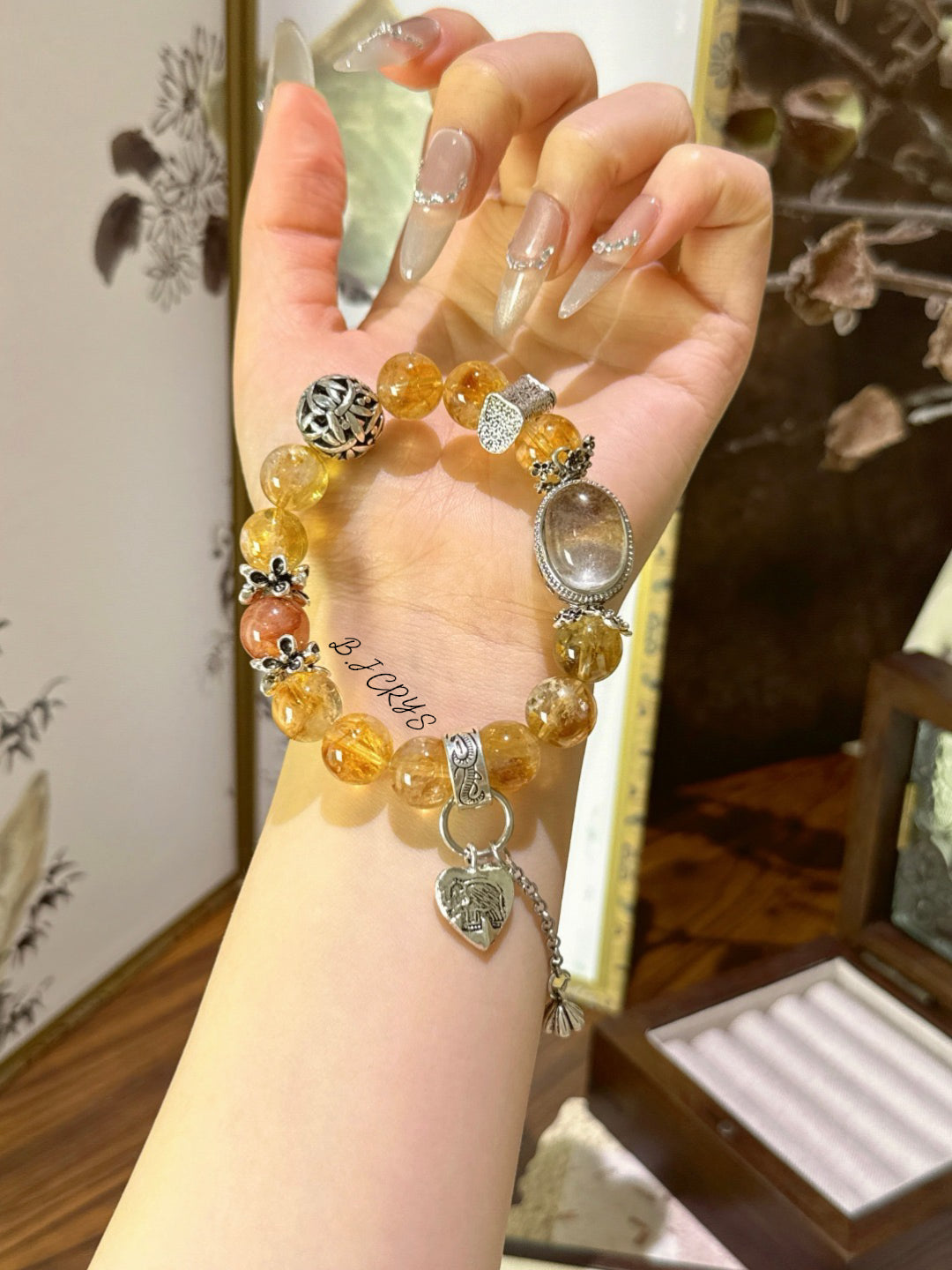 Yellow Crystal Phantom Bracelet