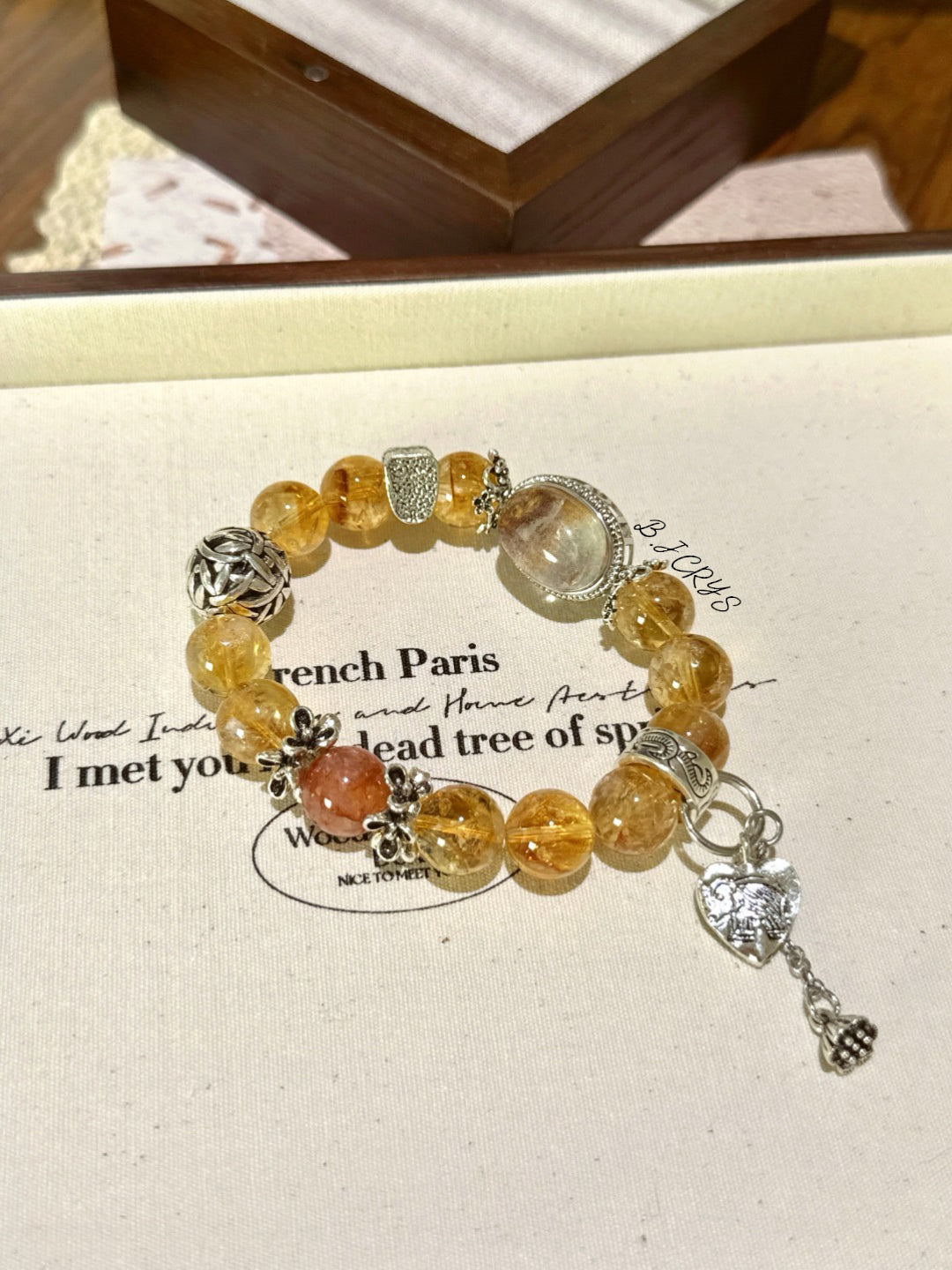 Yellow Crystal Phantom Bracelet