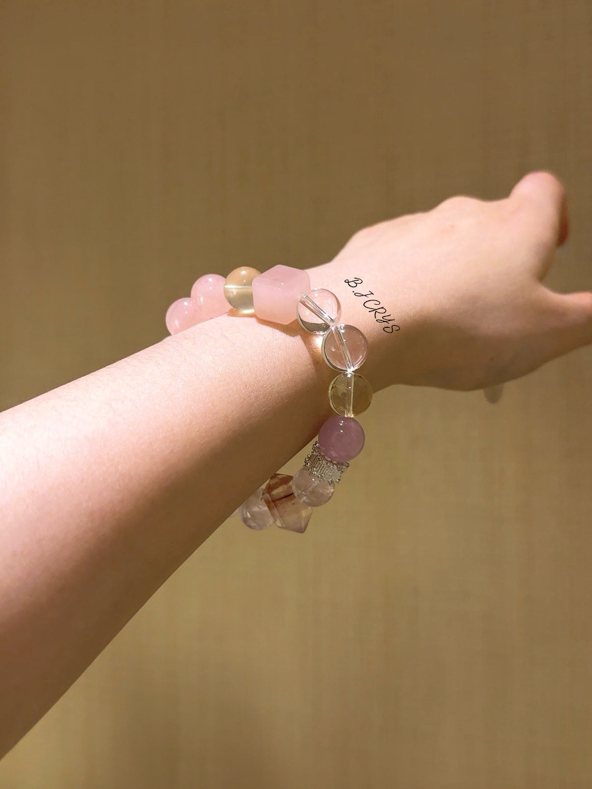 Rose Quartz Double Point Bracelet
