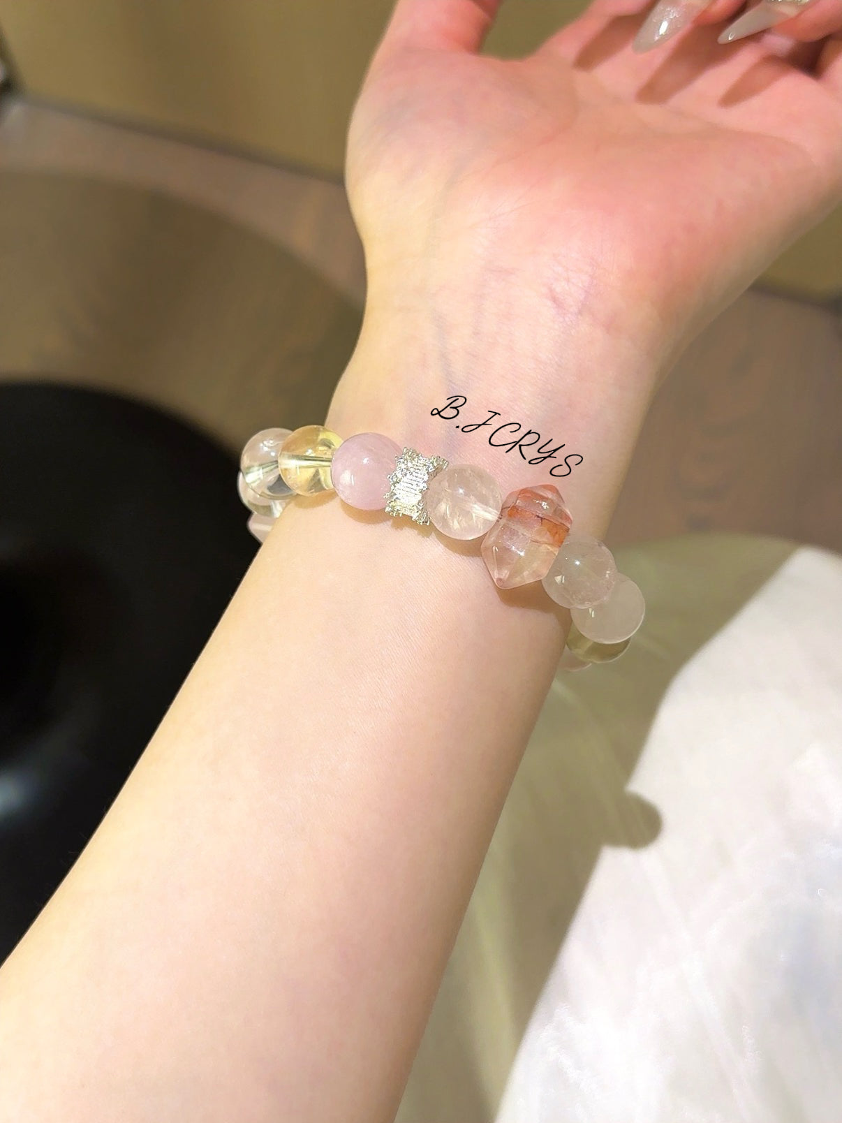 Rose Quartz Double Point Bracelet