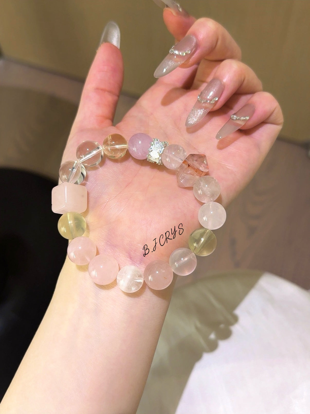 Rose Quartz Double Point Bracelet