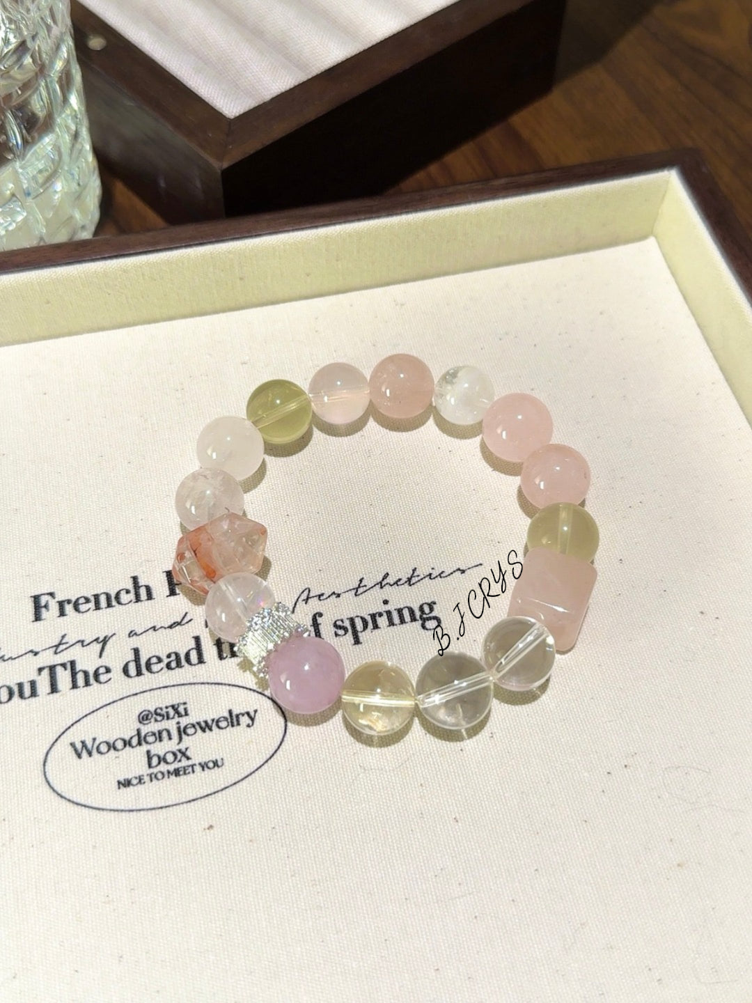Rose Quartz Double Point Bracelet
