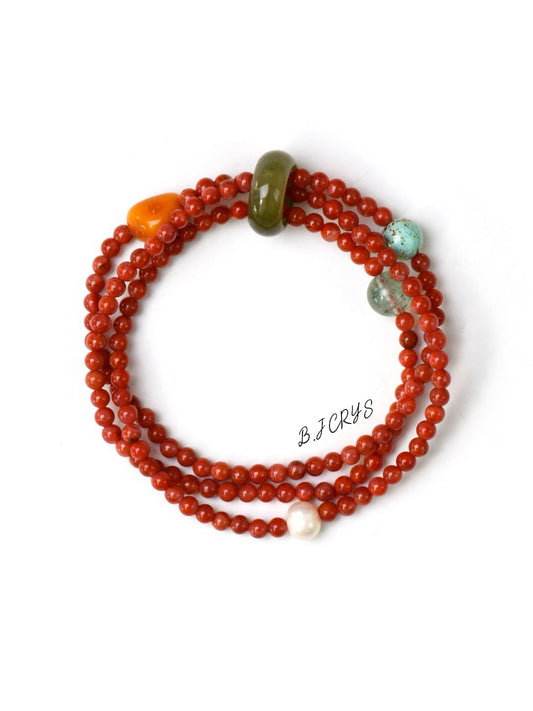 South Agate Wrap Bracelet