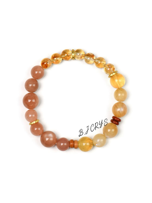 Yellow Phantom Quartz & Anderson Bracelet