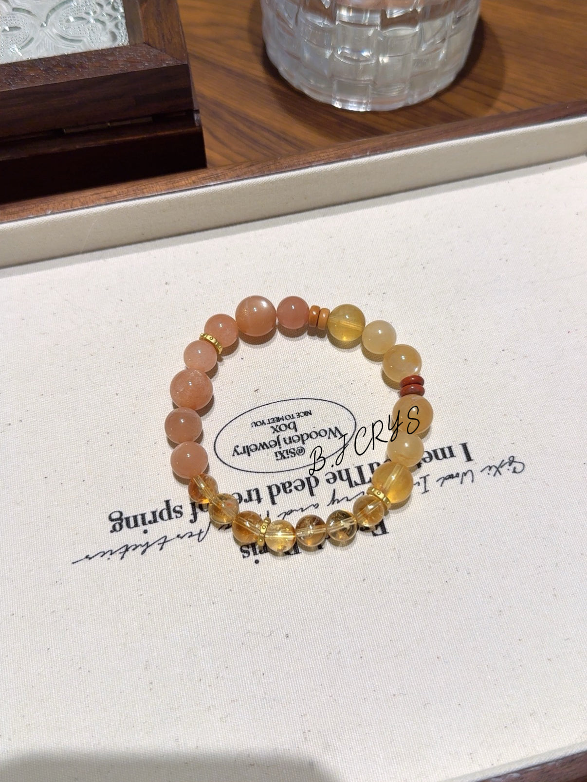 Yellow Phantom Quartz & Anderson Bracelet