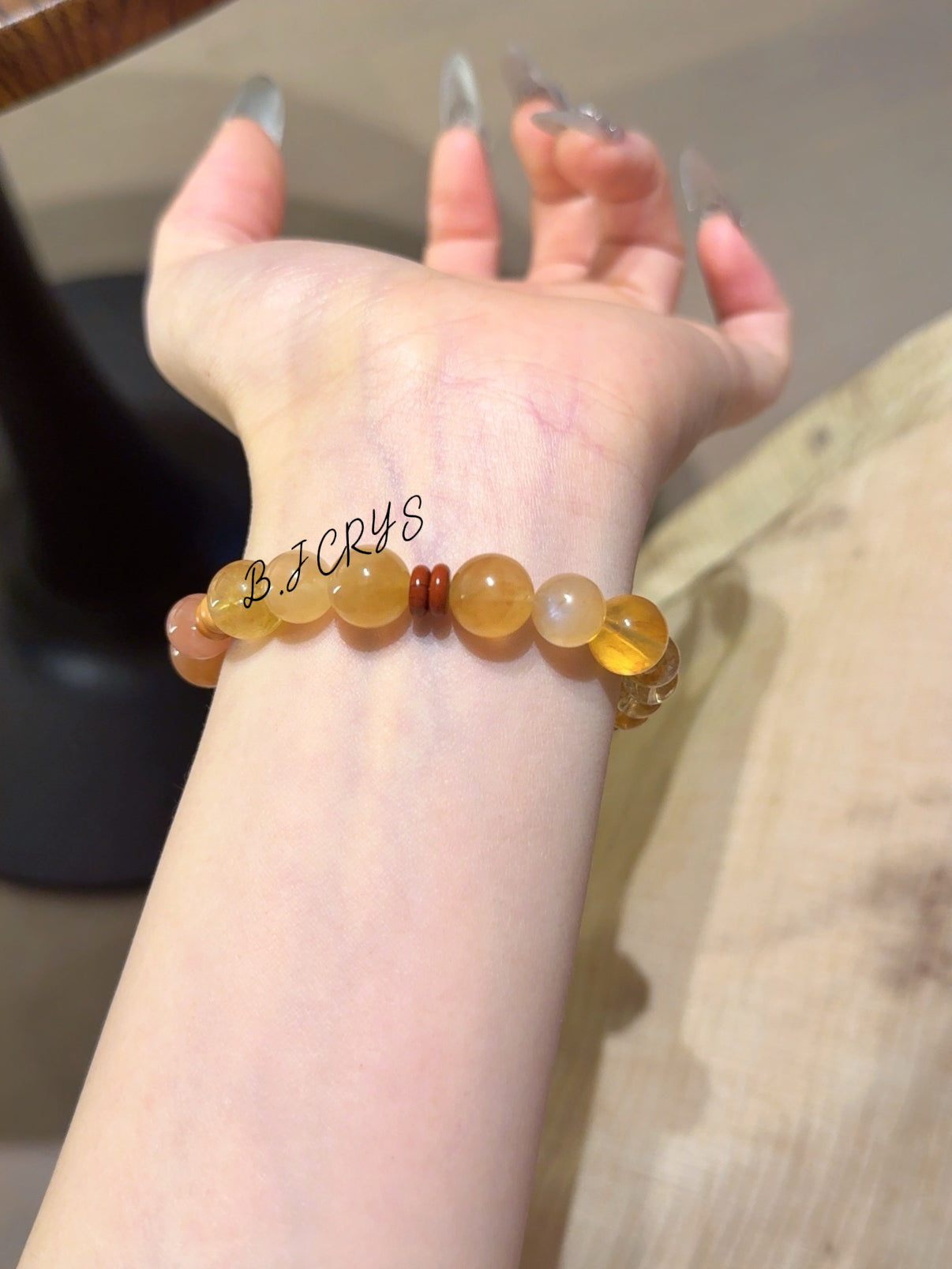 Yellow Phantom Quartz & Anderson Bracelet
