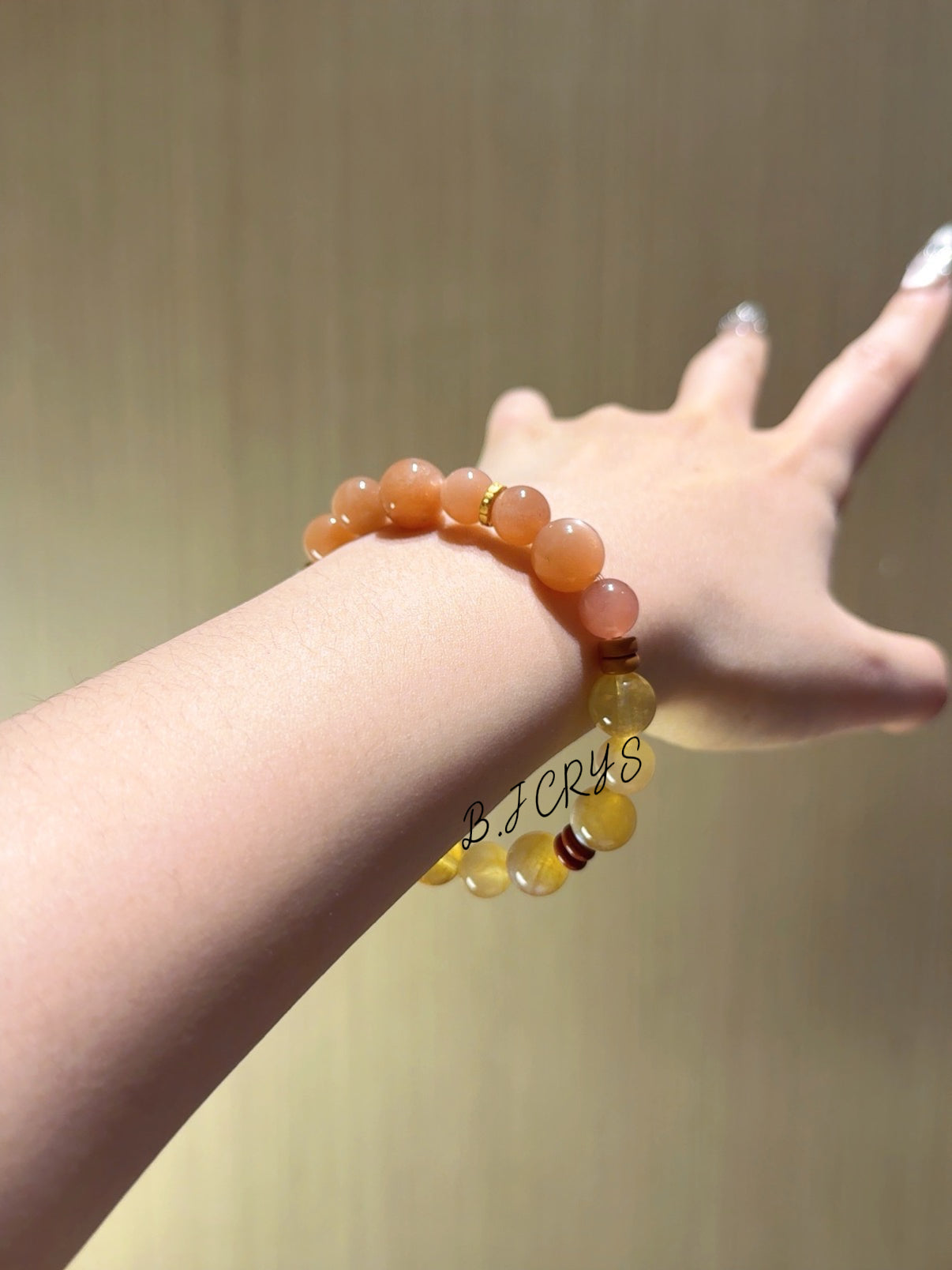 Yellow Phantom Quartz & Anderson Bracelet