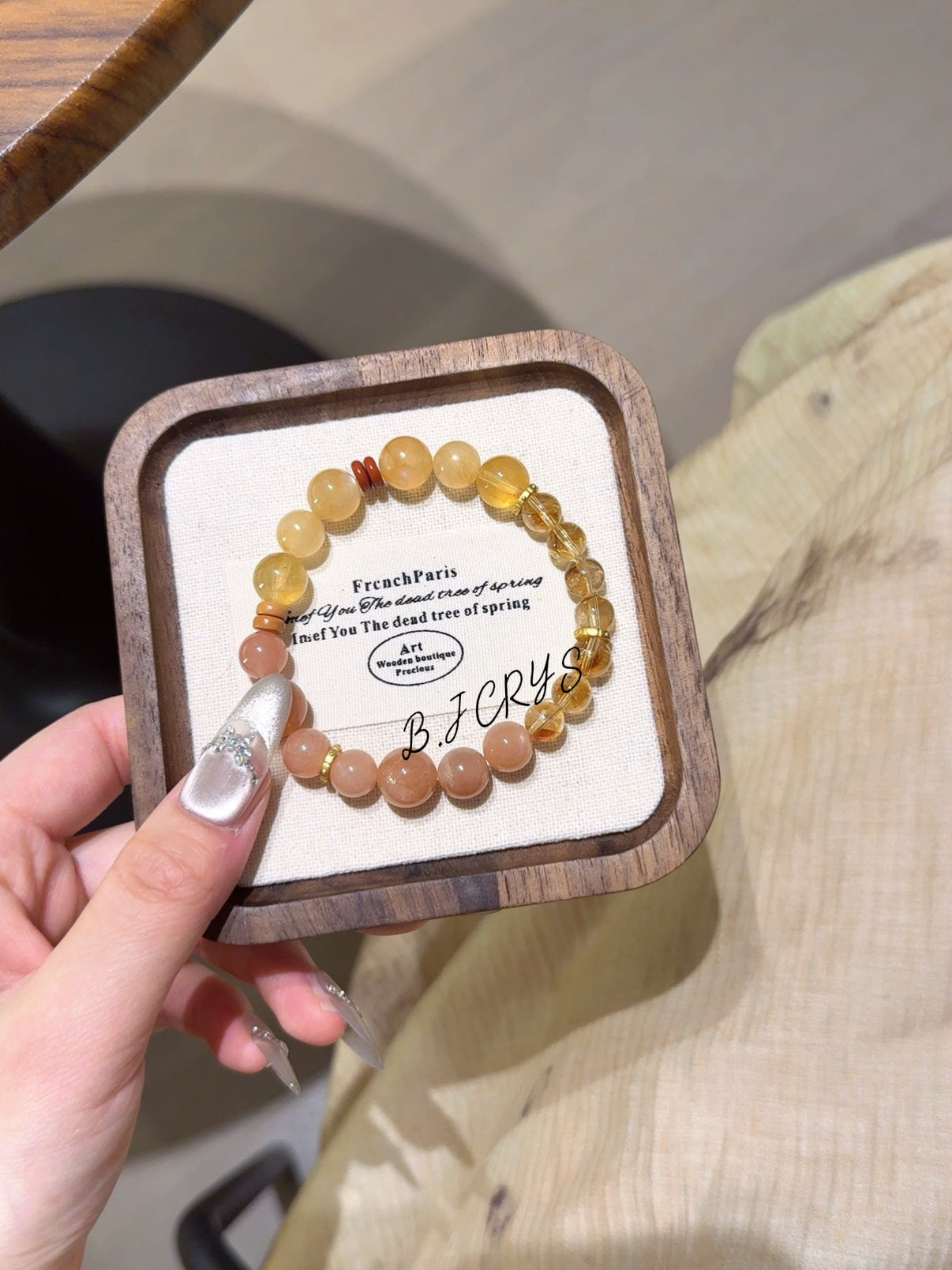 Yellow Phantom Quartz & Anderson Bracelet