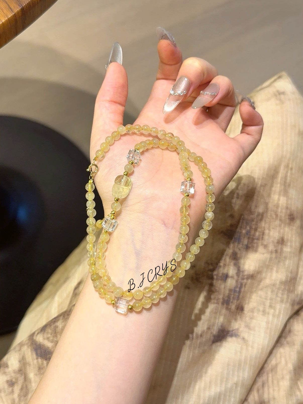 Golden Rutilated Quartz Multi-Layer Bracelet