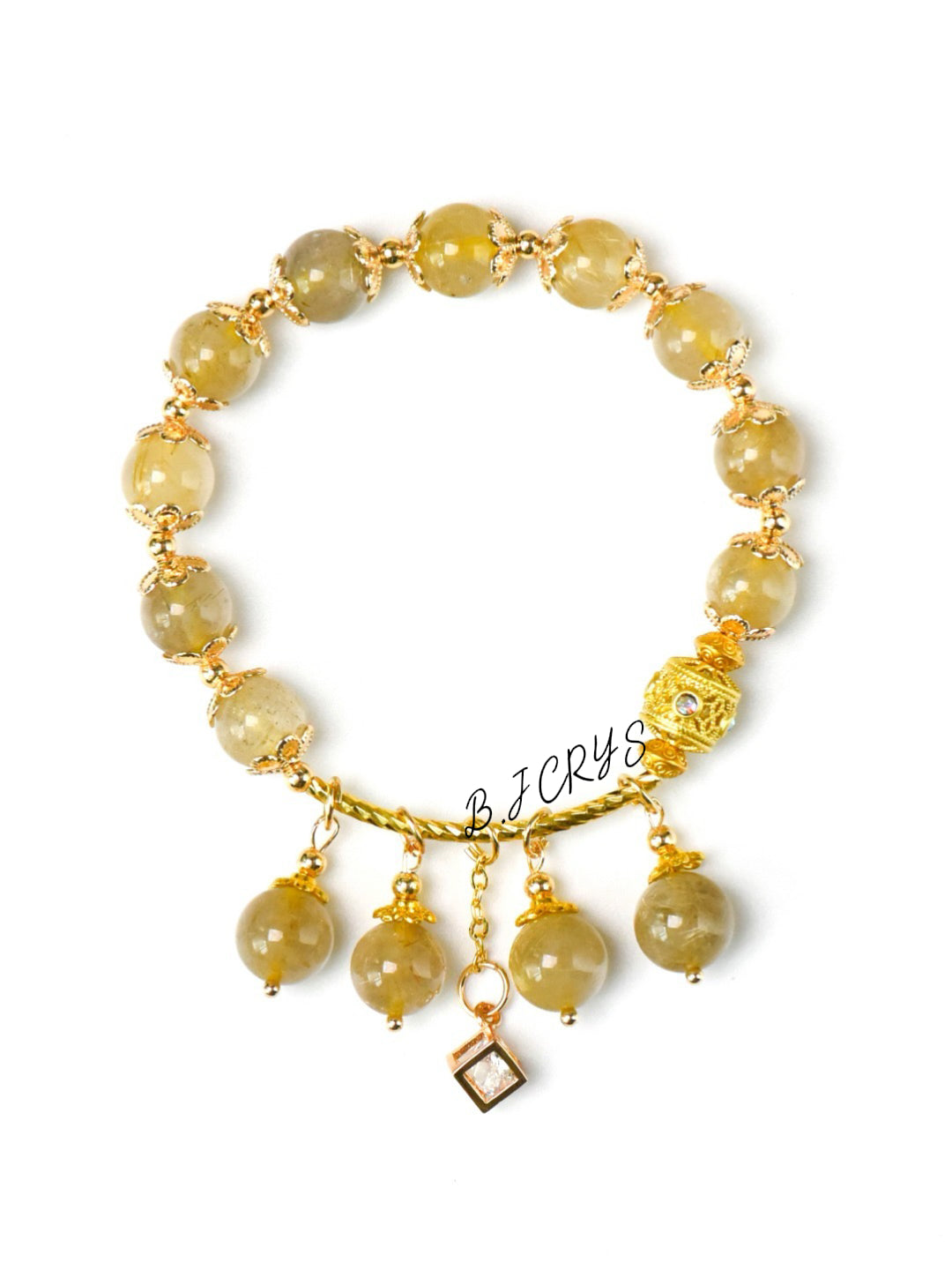 Golden Rutilated Quartz Bracelet