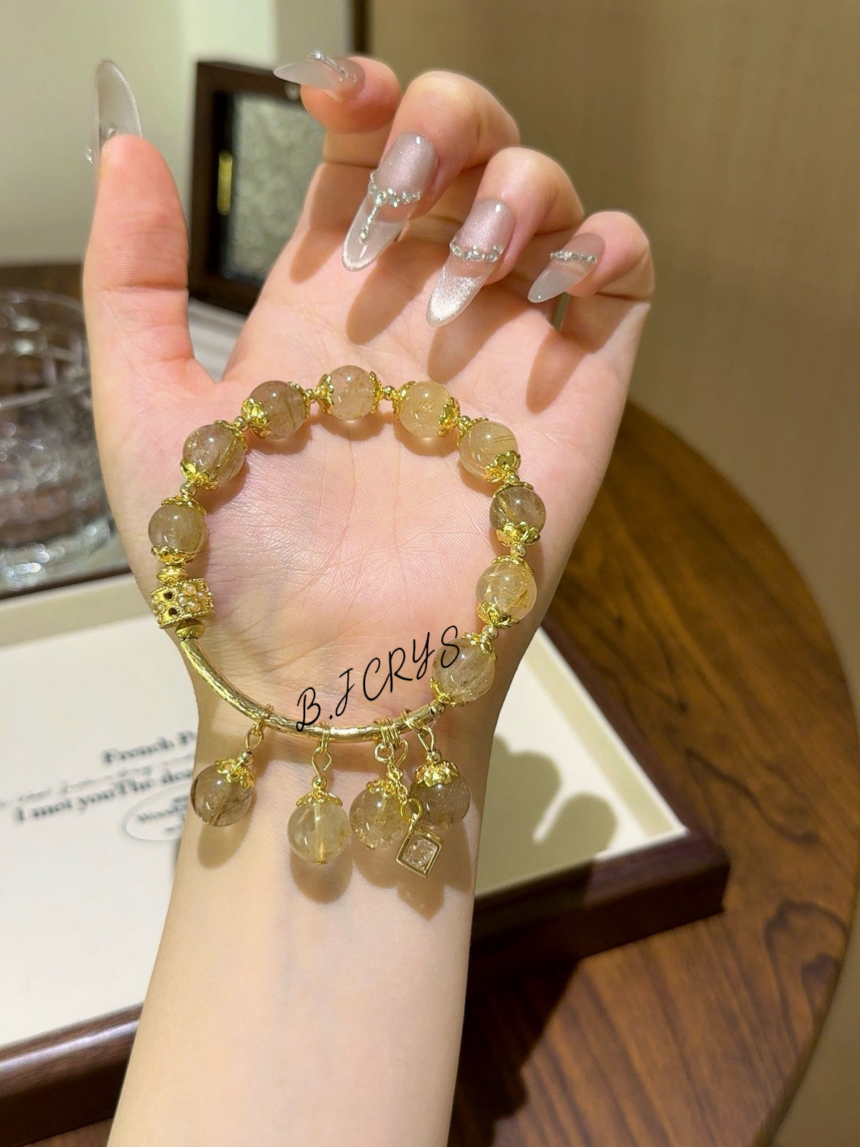 Golden Rutilated Quartz Bracelet