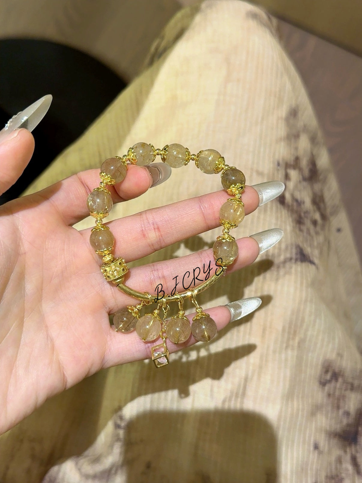 Golden Rutilated Quartz Bracelet