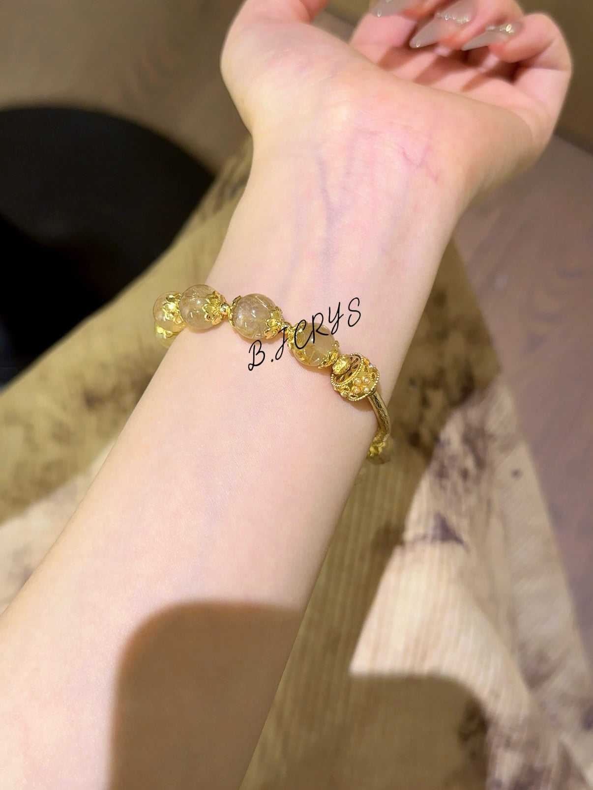 Golden Rutilated Quartz Bracelet