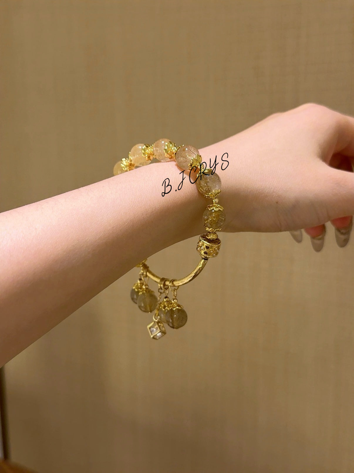 Golden Rutilated Quartz Bracelet