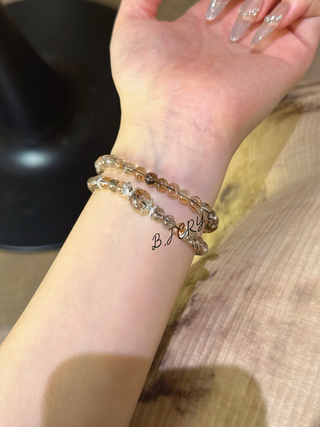 Black Gold Super Seven Double-Layer Bracelet